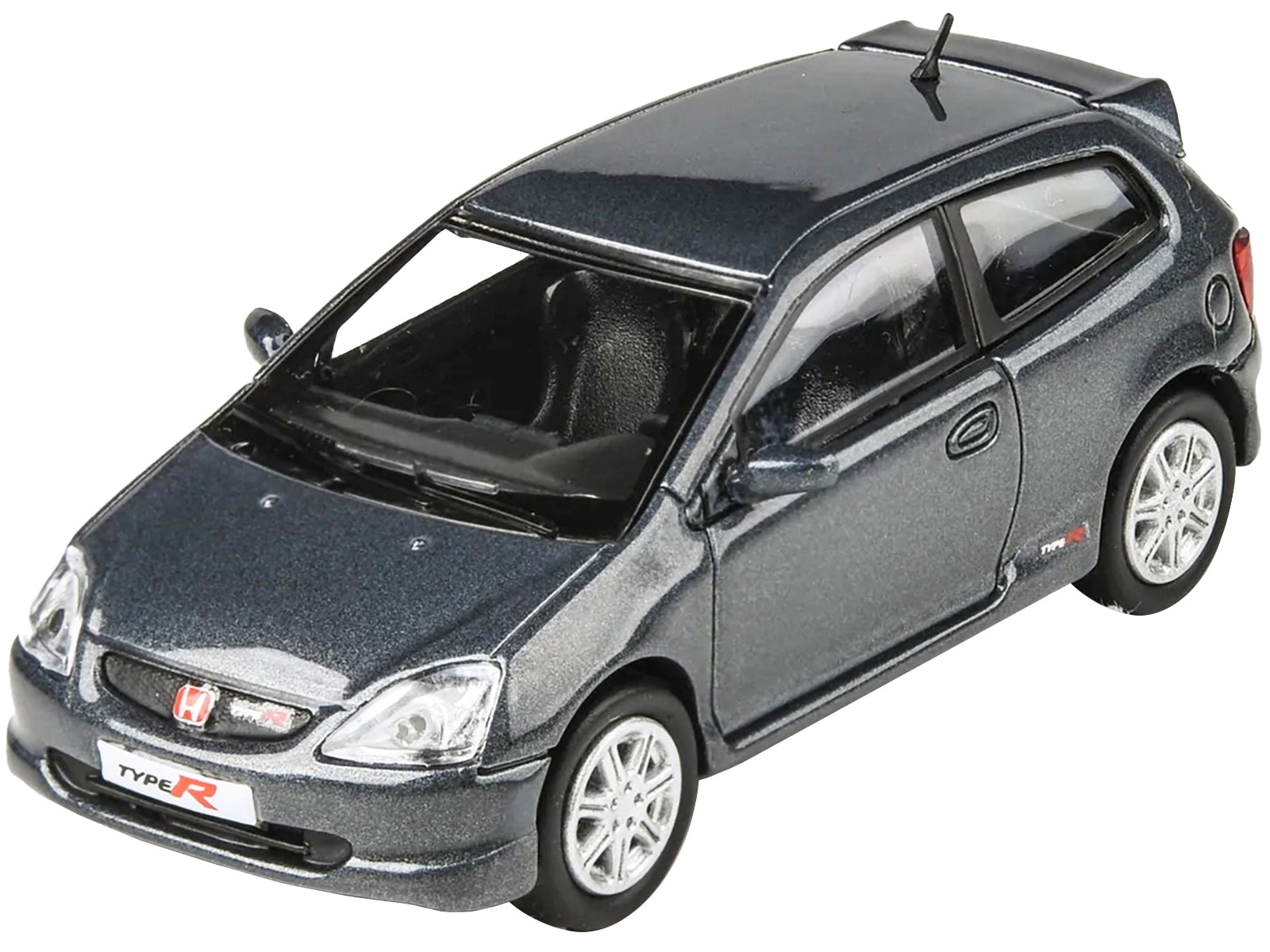 2001 Honda Civic Type R EP3 Cosmic Gray Metallic 1/64 Diecast Model Car by Paragon Models - Minihomy