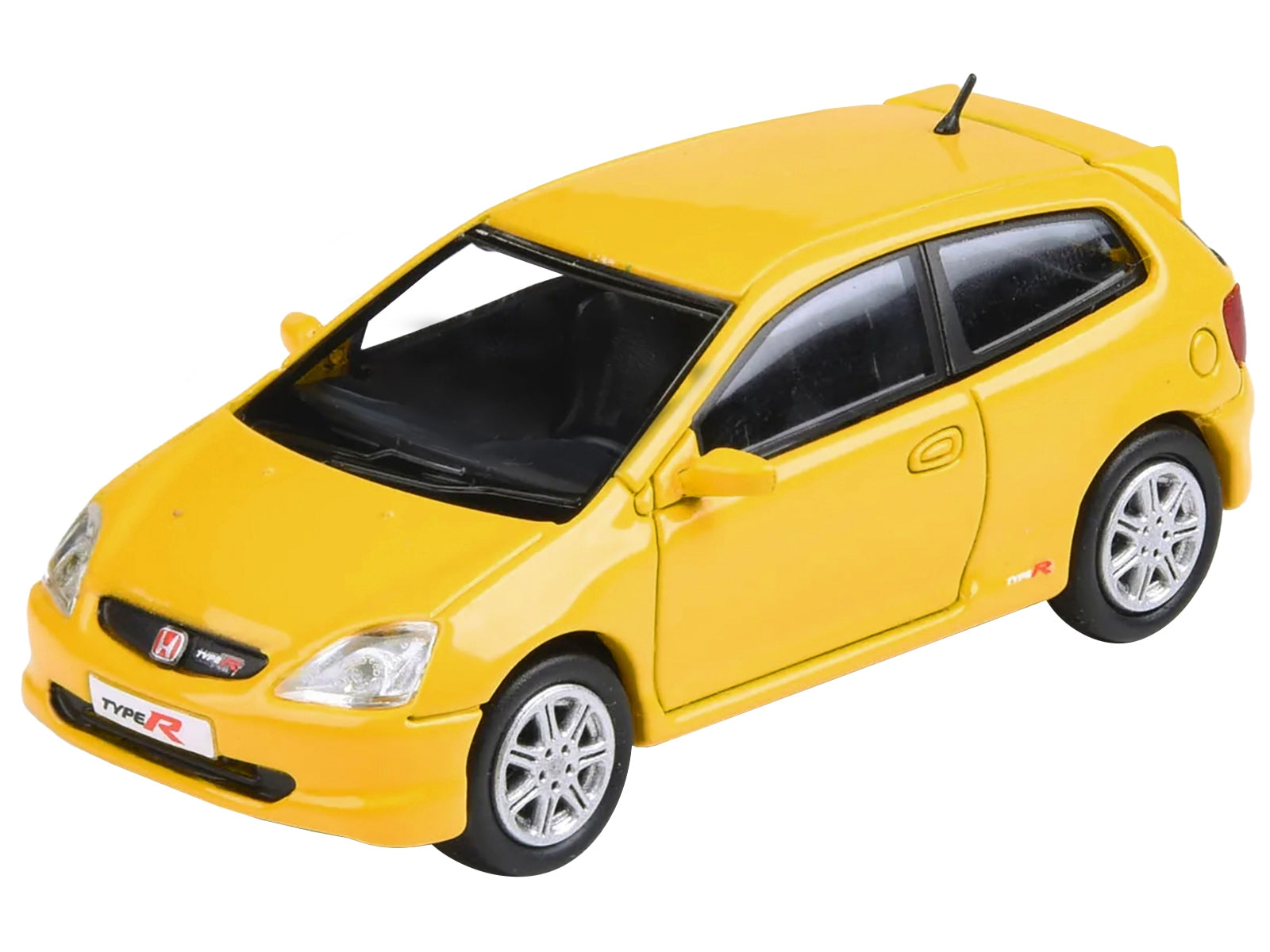 2001 Honda Civic Type R EP3 Sunlight Yellow 1/64 Diecast Model Car by Paragon Models - Minihomy