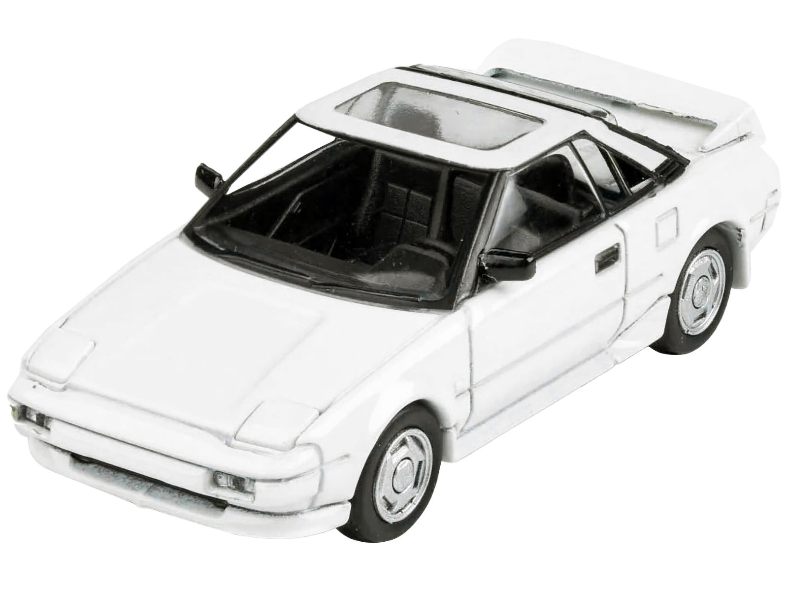 1985 Toyota MR2 MK1 Super White with Sunroof 1/64 Diecast Model Car by Paragon Models - Minihomy