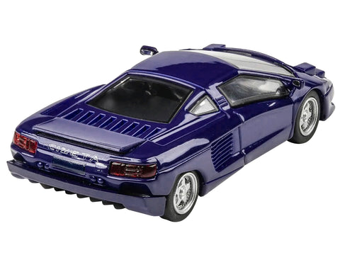 1991 Cizeta V16T Monterey Blue 1/64 Diecast Model Car by Paragon Models