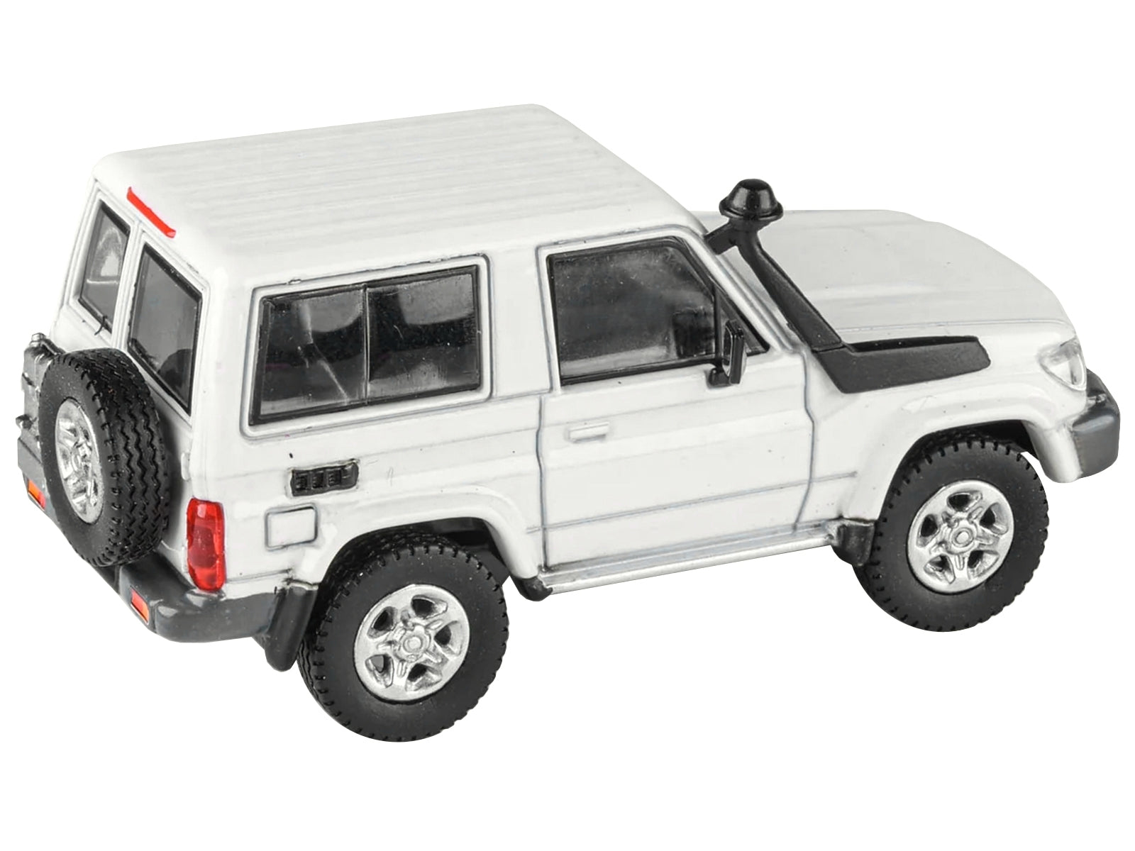 2014 Toyota Land Cruiser 71 SWB French Vanilla White 1/64 Diecast Model Car by Paragon Models - Minihomy