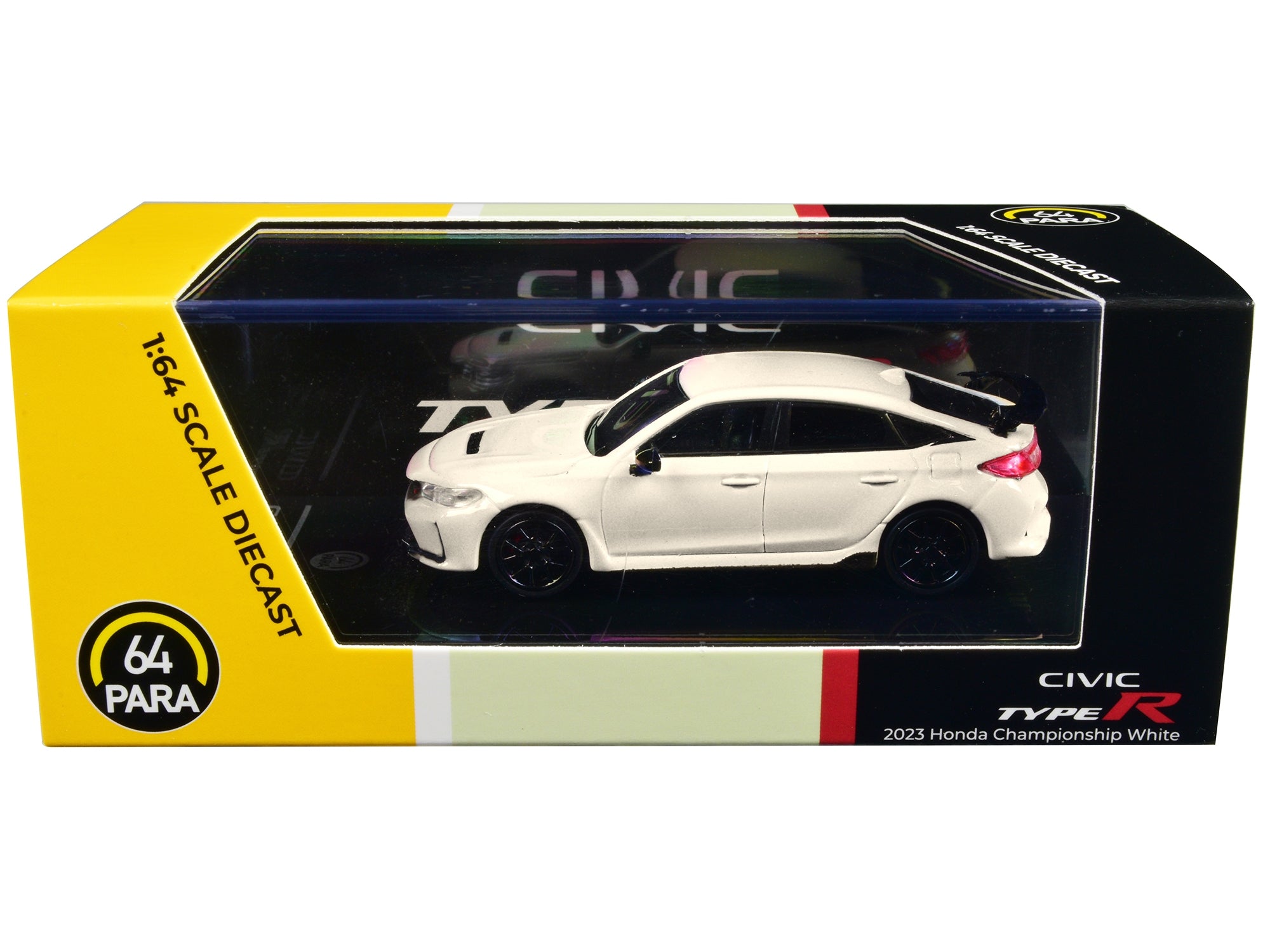 2023 Honda Civic Type R FL5 Championship White 1/64 Diecast Model Car by Paragon Models - Minihomy