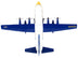 Lockheed C-130 Hercules Transport Aircraft "Fat Albert - Blue Angels" 1/200 Diecast Model Airplane by Postage Stamp - Minihomy