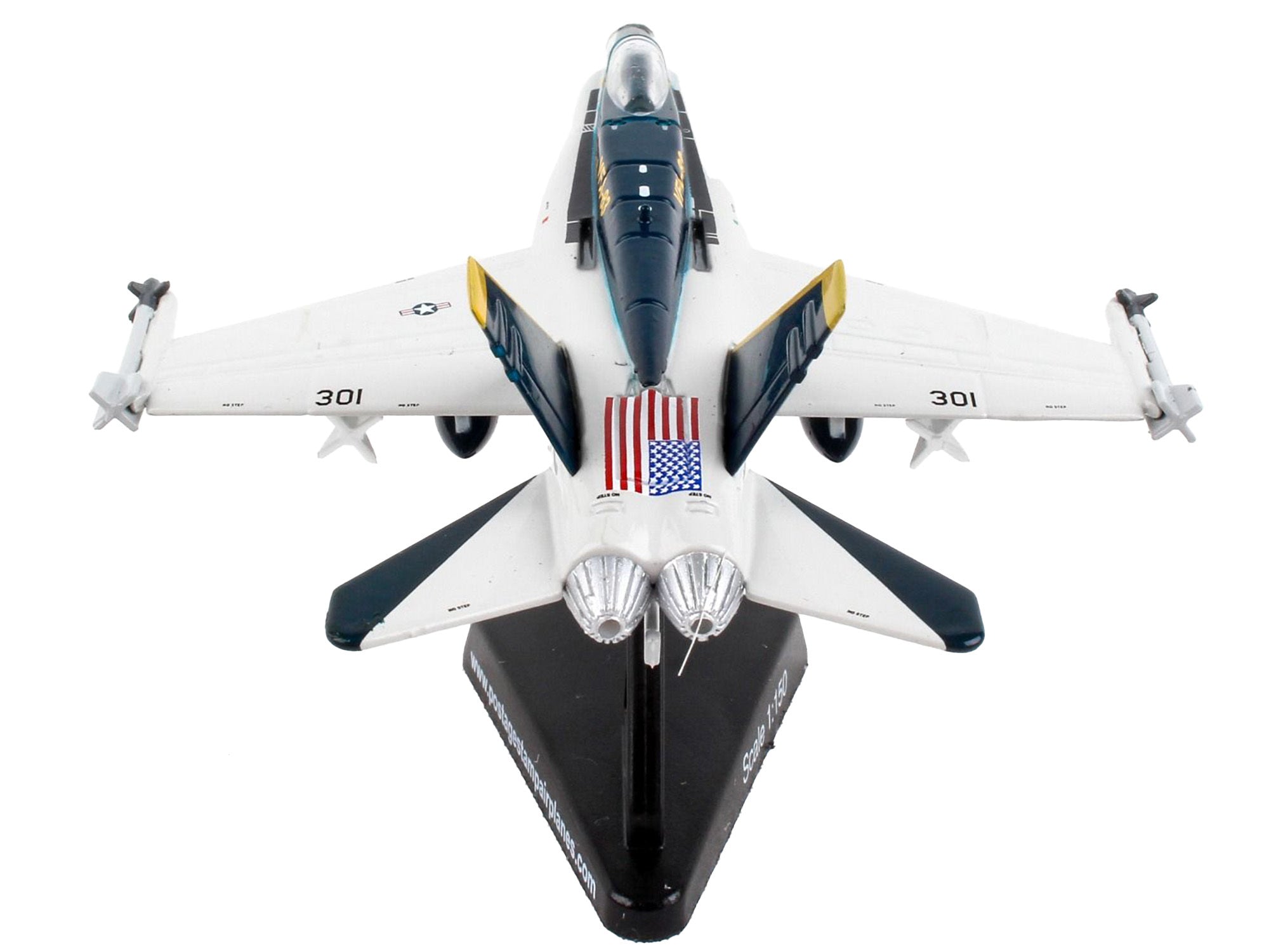 McDonnell Douglas F/A-18C Hornet Fighter Aircraft "VFA-83 Rampagers" United States Navy 1/150 Diecast Model Airplane by Postage Stamp - Minihomy