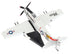 Douglas A-1 Skyraider Aircraft "Papoose Flight" United States Navy 1/110 Diecast Model Airplane by Postage Stamp - Minihomy