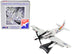 Douglas A-1 Skyraider Aircraft "Papoose Flight" United States Navy 1/110 Diecast Model Airplane by Postage Stamp - Minihomy