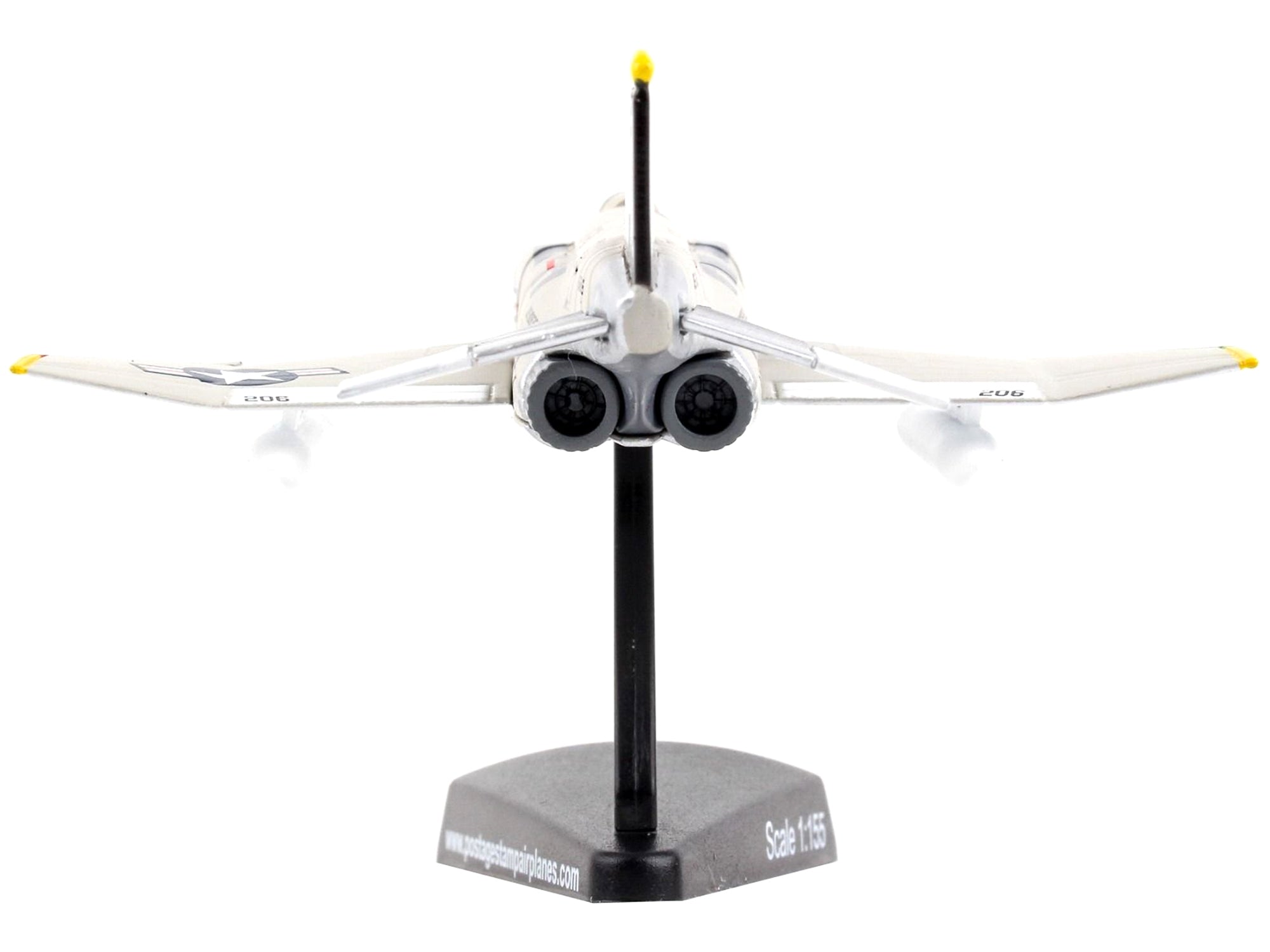 McDonnell Douglas F-4B Phantom II Fighter Aircraft "VFA-84 Jolly Rogers" United States Navy 1/155 Diecast Model Airplane by Postage Stamp - Minihomy