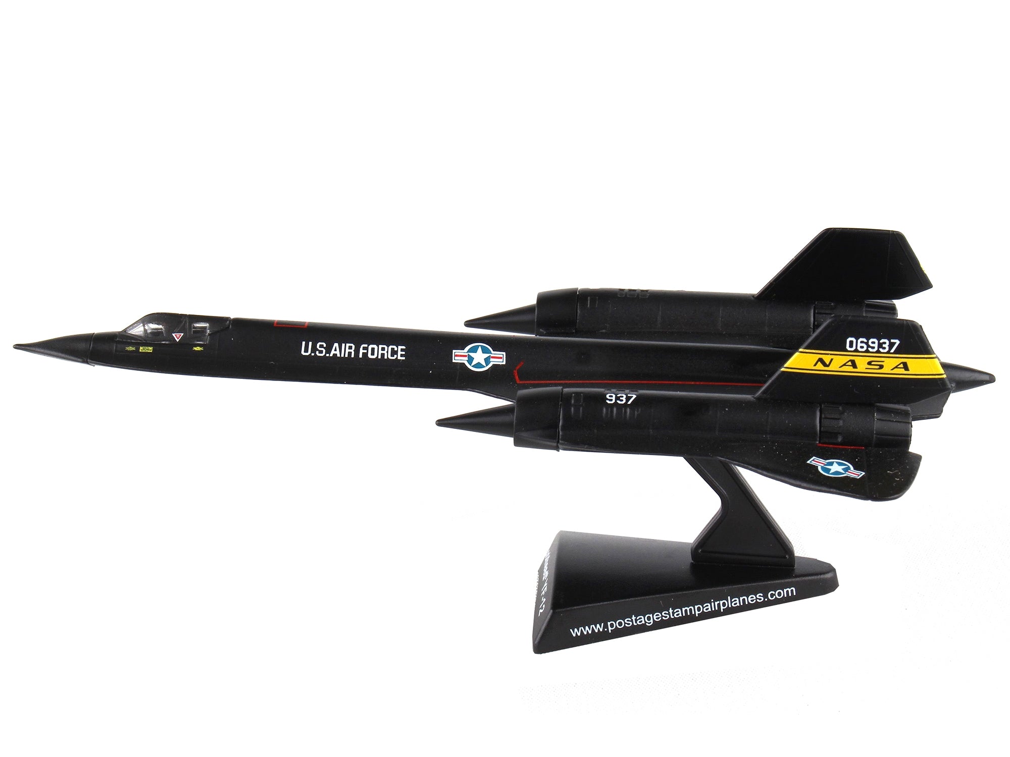 Lockheed YF-12 SR-71 Blackbird Aircraft "NASA" United States Air Force 1/200 Diecast Model Airplane by Postage Stamp - Minihomy