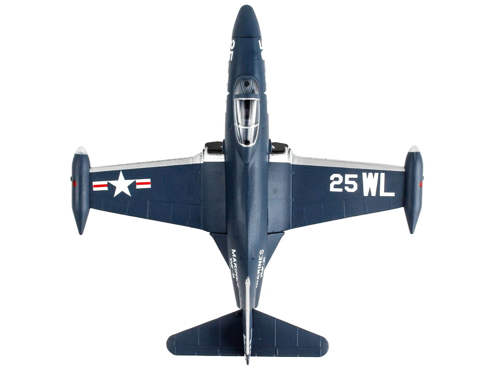 Grumman F9F Panther Fighter Aircraft "VMF-311 United States Marine Corps" 1/100 Diecast Model Airplane by Postage Stamp - Minihomy