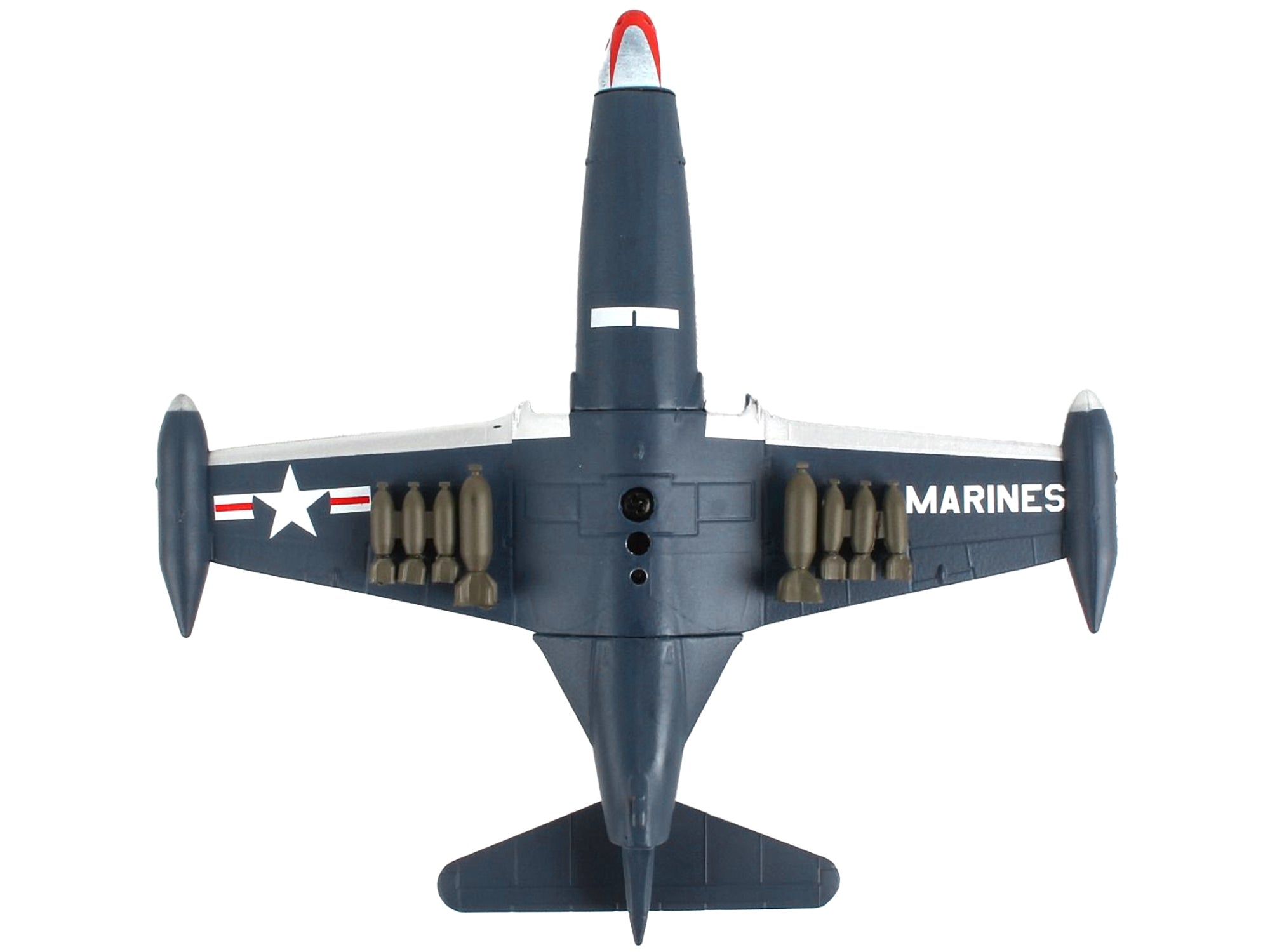 Grumman F9F Panther Fighter Aircraft "VMF-311 United States Marine Corps" 1/100 Diecast Model Airplane by Postage Stamp - Minihomy