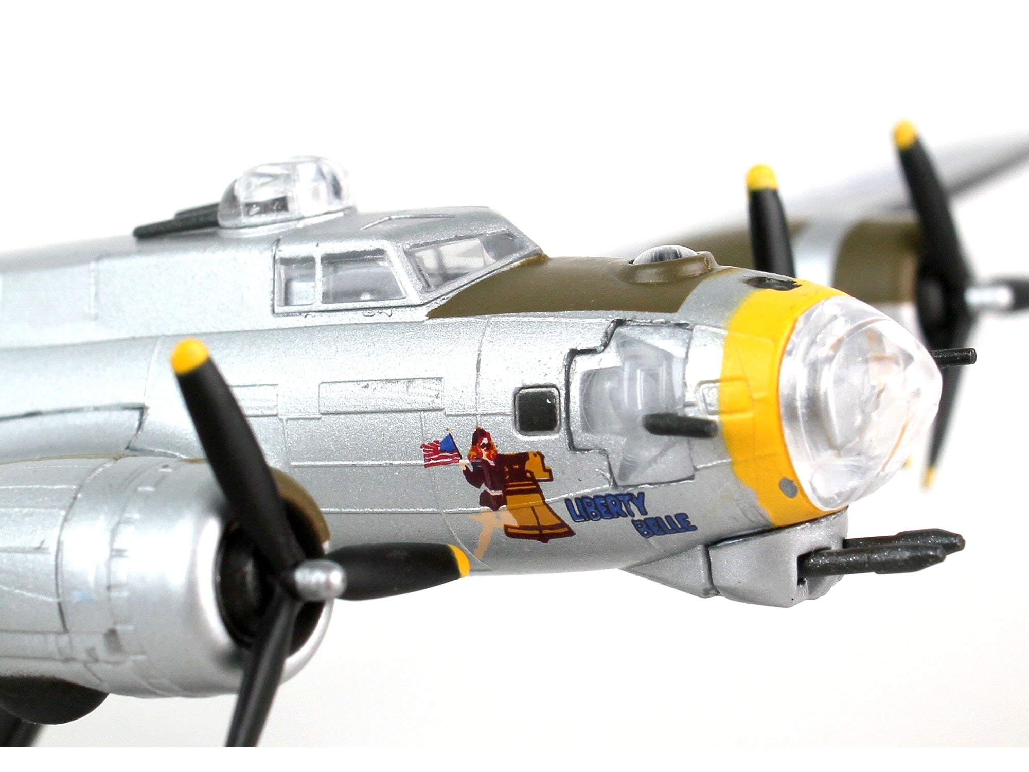 Boeing B-17G Flying Fortress Bomber Aircraft "Liberty Belle" United States Army Air Force 1/155 Diecast Model Airplane by Postage Stamp - Minihomy