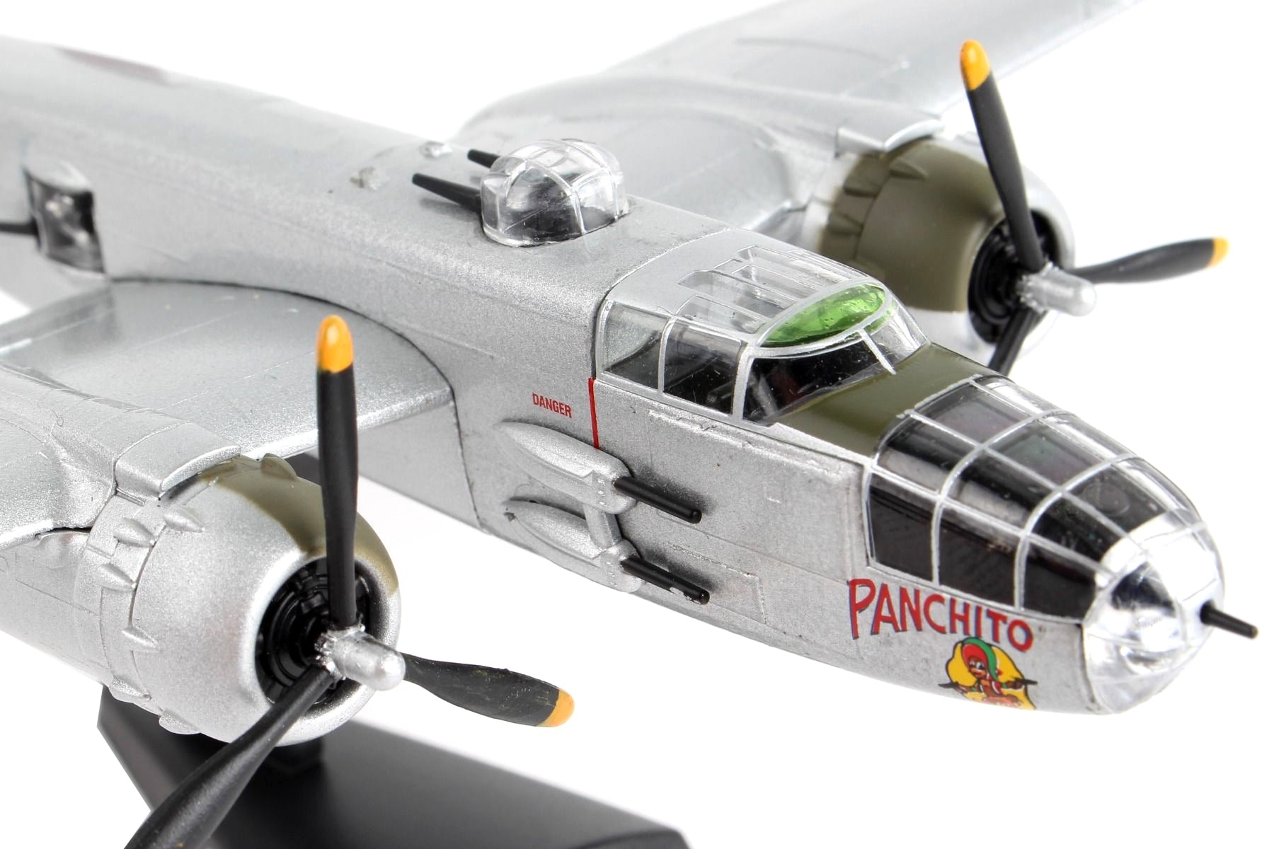 North American B-25J Mitchell Bomber Aircraft "Panchito" United States Air Force 1/100 Diecast Model Airplane by Postage Stamp - Minihomy