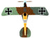 Albatros D.III Fighter Aircraft "Mops - D.2033/16" Imperial German Army Air Service 1/70 Diecast Model Airplane by Postage Stamp - Minihomy