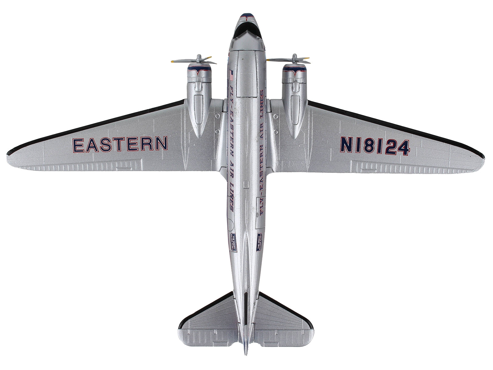 Douglas DC-3 Passenger Aircraft "Eastern Airlines" 1/144 Diecast Model Airplane by Postage Stamp - Minihomy