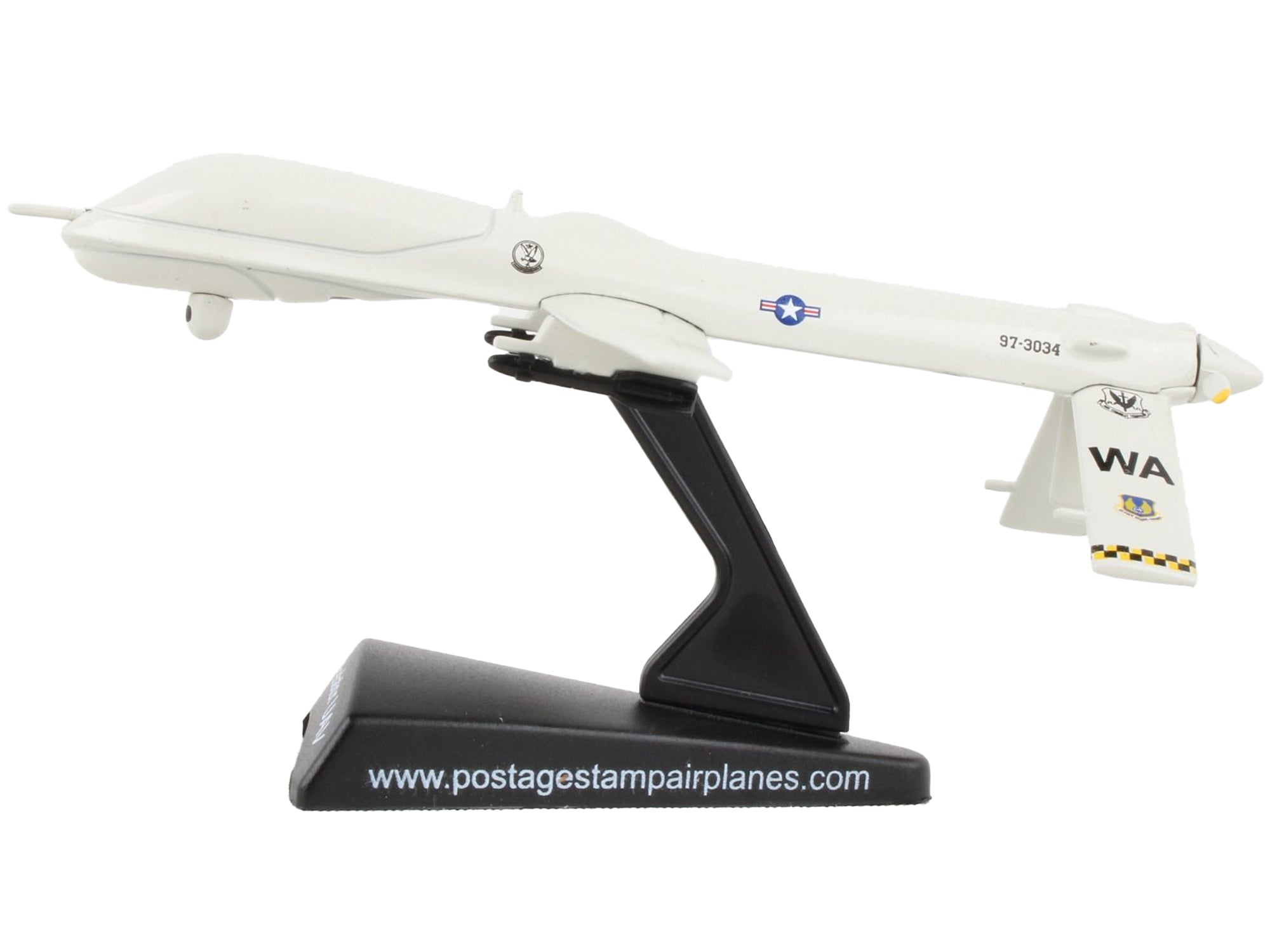 General Atomics MQ-1 Predator UAV Drone Aircraft "CIA - United States Air Force" 1/87 (HO) Diecast Model  by Postage Stamp - Minihomy