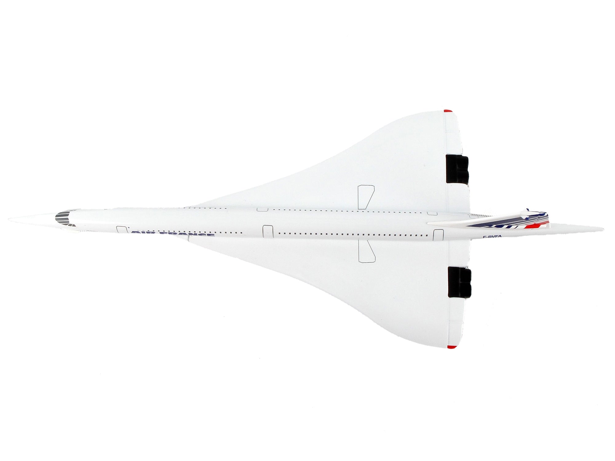 BAC Concorde Passenger Aircraft "Air France" 1/350 Diecast Model Airplane by Postage Stamp