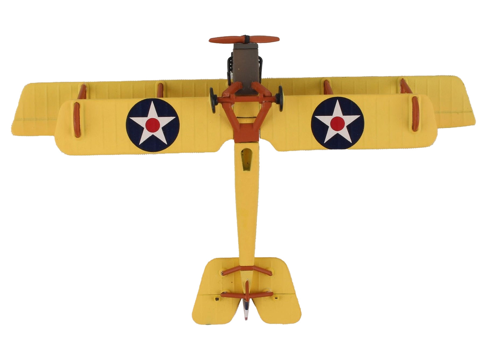 Curtiss JN4 "Jenny" Biplane Aircraft "US Air Mail Service" United States Army 1/100 Diecast Model Airplane by Postage Stamp - Minihomy