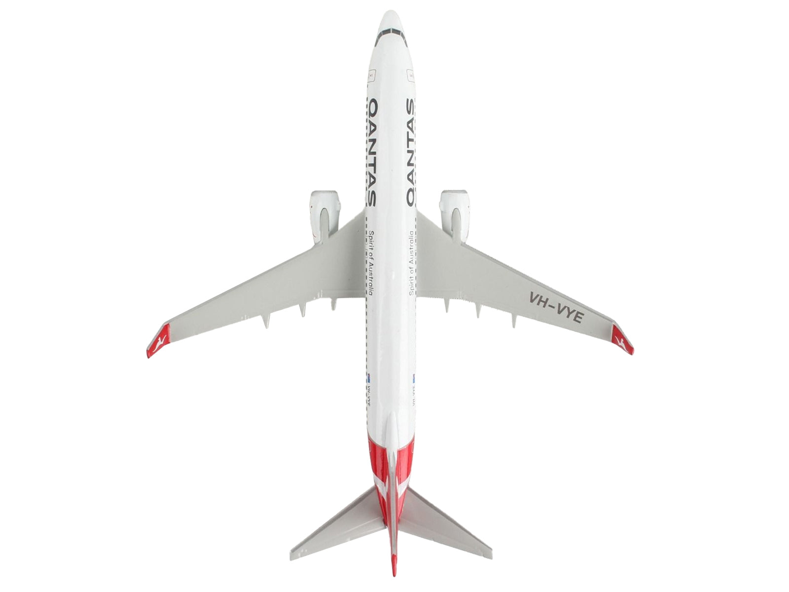 Boeing 737 Next Generation Commercial Aircraft "Qantas Airways - Alice Springs" 1/300 Diecast Model Airplane by Postage Stamp