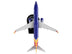 Boeing 737-800 Next Generation Commercial Aircraft "Southwest Airlines" 1/300 Diecast Model Airplane by Postage Stamp - Minihomy