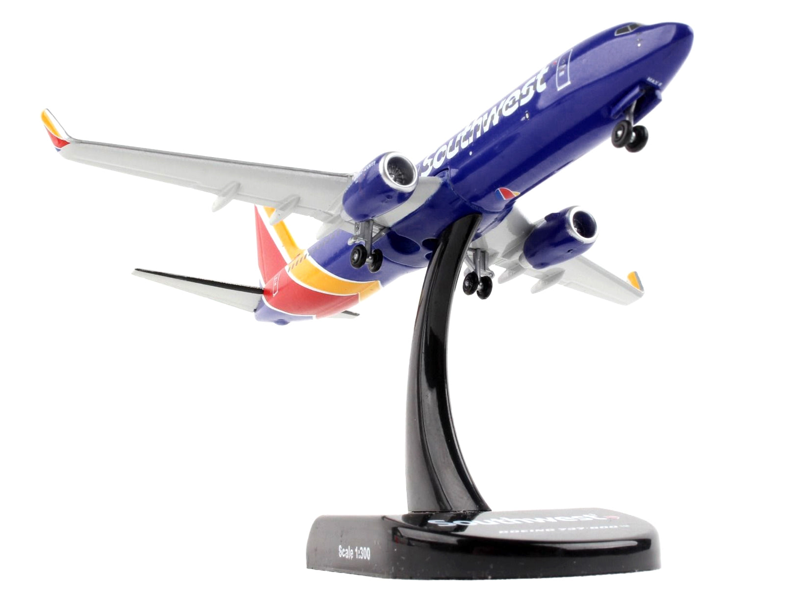 Boeing 737-800 Next Generation Commercial Aircraft "Southwest Airlines" 1/300 Diecast Model Airplane by Postage Stamp - Minihomy