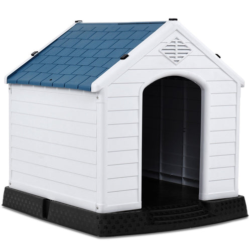 Indoor/Outdoor Waterproof Plastic Dog House Pet Puppy Shelter  - Color: Multicolor - Size: S