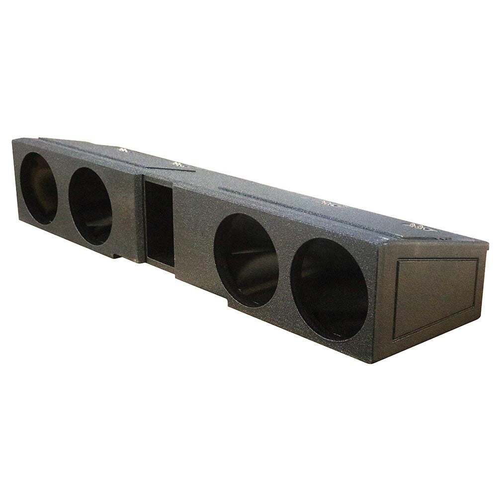 QPower QBOMB: Quad 8" Ported Woofer Box for 2007-2022 Chevy/GMC Crew Cabs - Unleash Deep, Powerful Bass