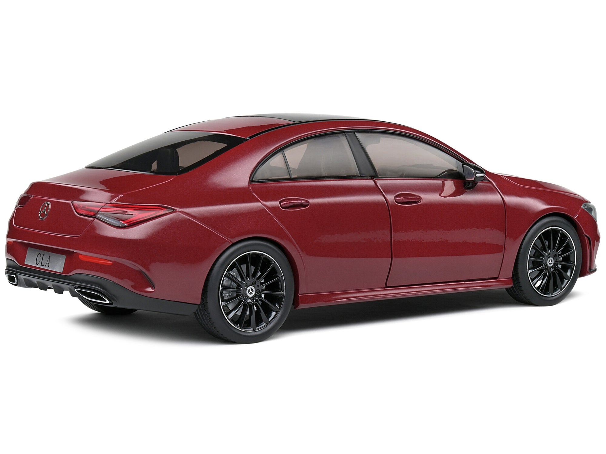 2019 Mercedes-Benz CLA C118 Coupe Rouge Patagonie Red Metallic with Sunroof 1/18 Diecast Model Car by Solido - Minihomy