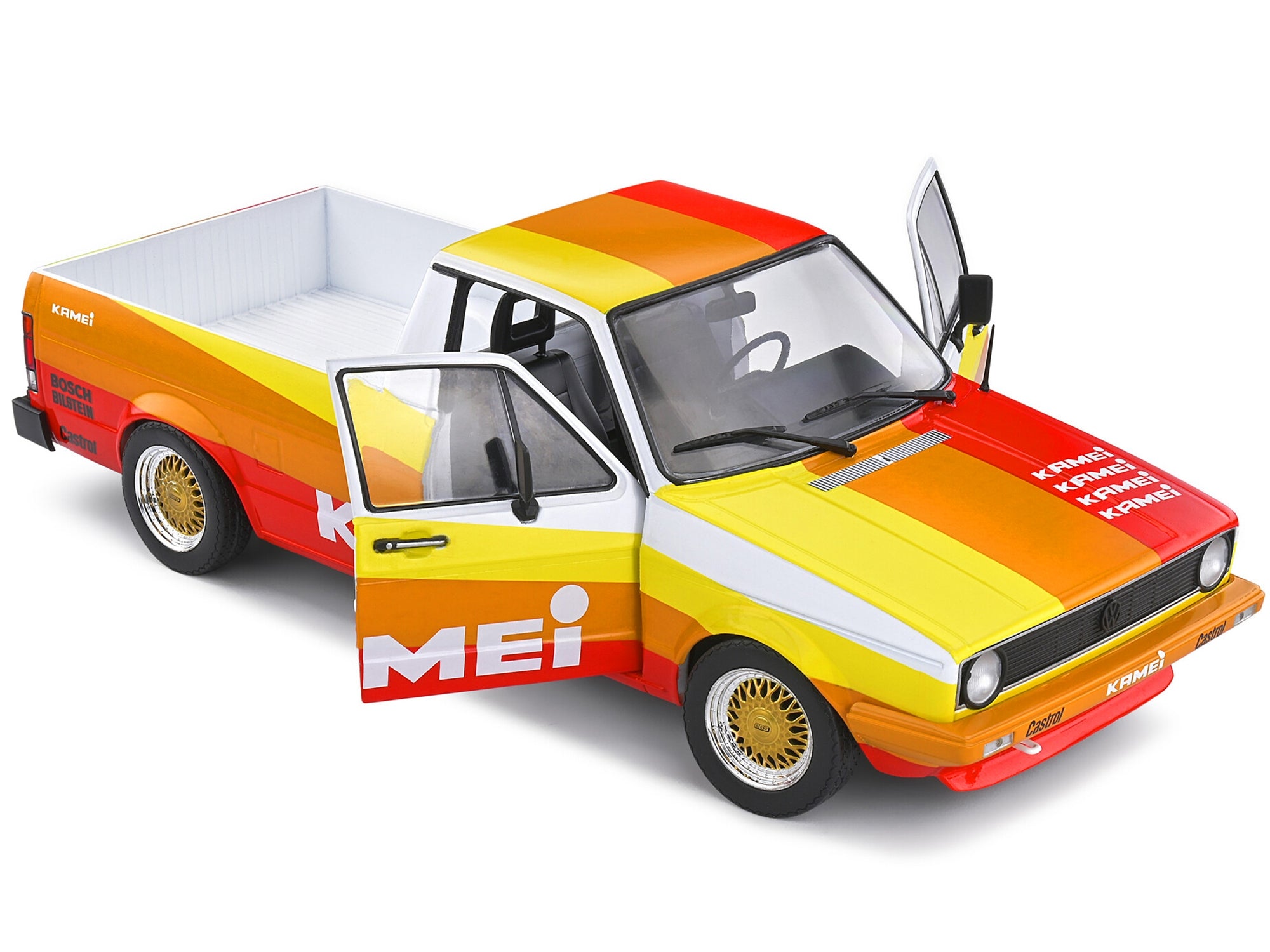 1982 Volkswagen Caddy MK 1 Pickup Truck "Kamei Tribute" 1/18 Diecast Model Car by Solido - Minihomy