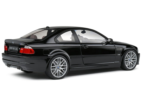 2003 BMW E46 CSL Black 1/18 Diecast Model Car by Solido