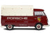 1950 Volkswagen T1 Pickup Truck with Camper Shell Dark Red "Porsche Service" 1/18 Diecast Model Car by Solido - Minihomy