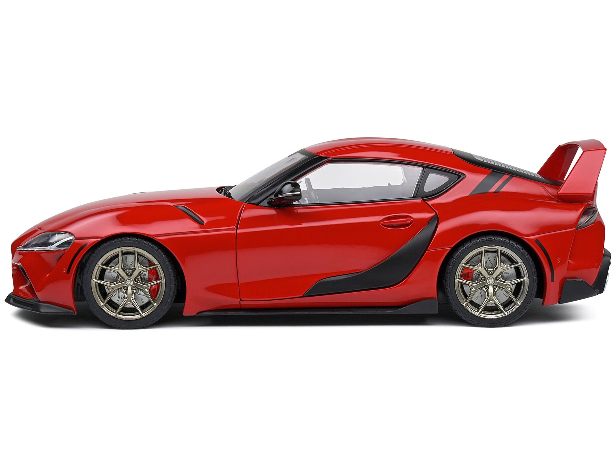 2023 Toyota GR Supra Streetfighter Prominance Red 1/18 Diecast Model Car by Solido - Minihomy