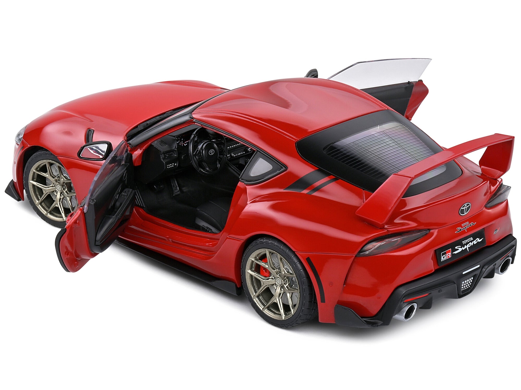 2023 Toyota GR Supra Streetfighter Prominance Red 1/18 Diecast Model Car by Solido - Minihomy