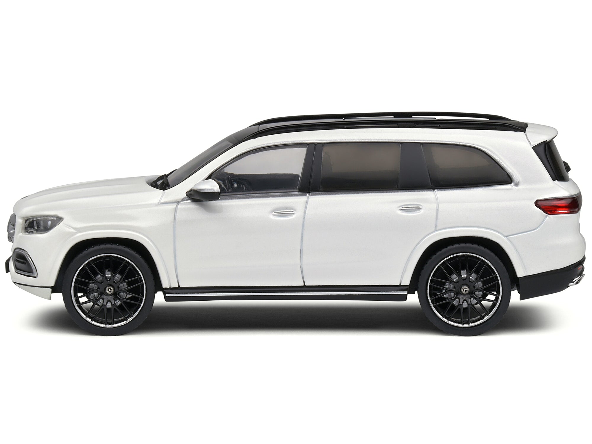 2020 Mercedes-Benz GLS Diamond White with AMG Wheels and Sunroof 1/43 Diecast Model Car by Solido - Minihomy