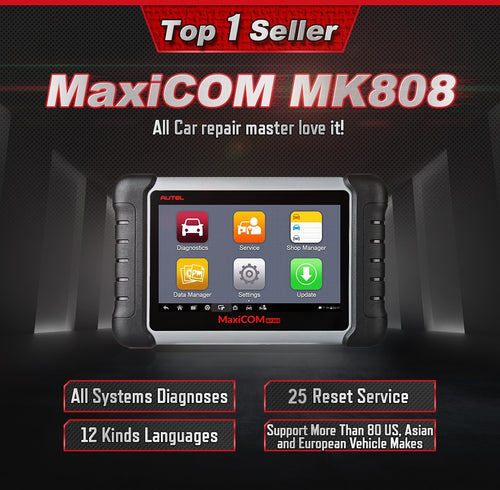 Autel MaxiCOM MK808 OBD2 Scanner Automotivo Car Diagnostic Tool