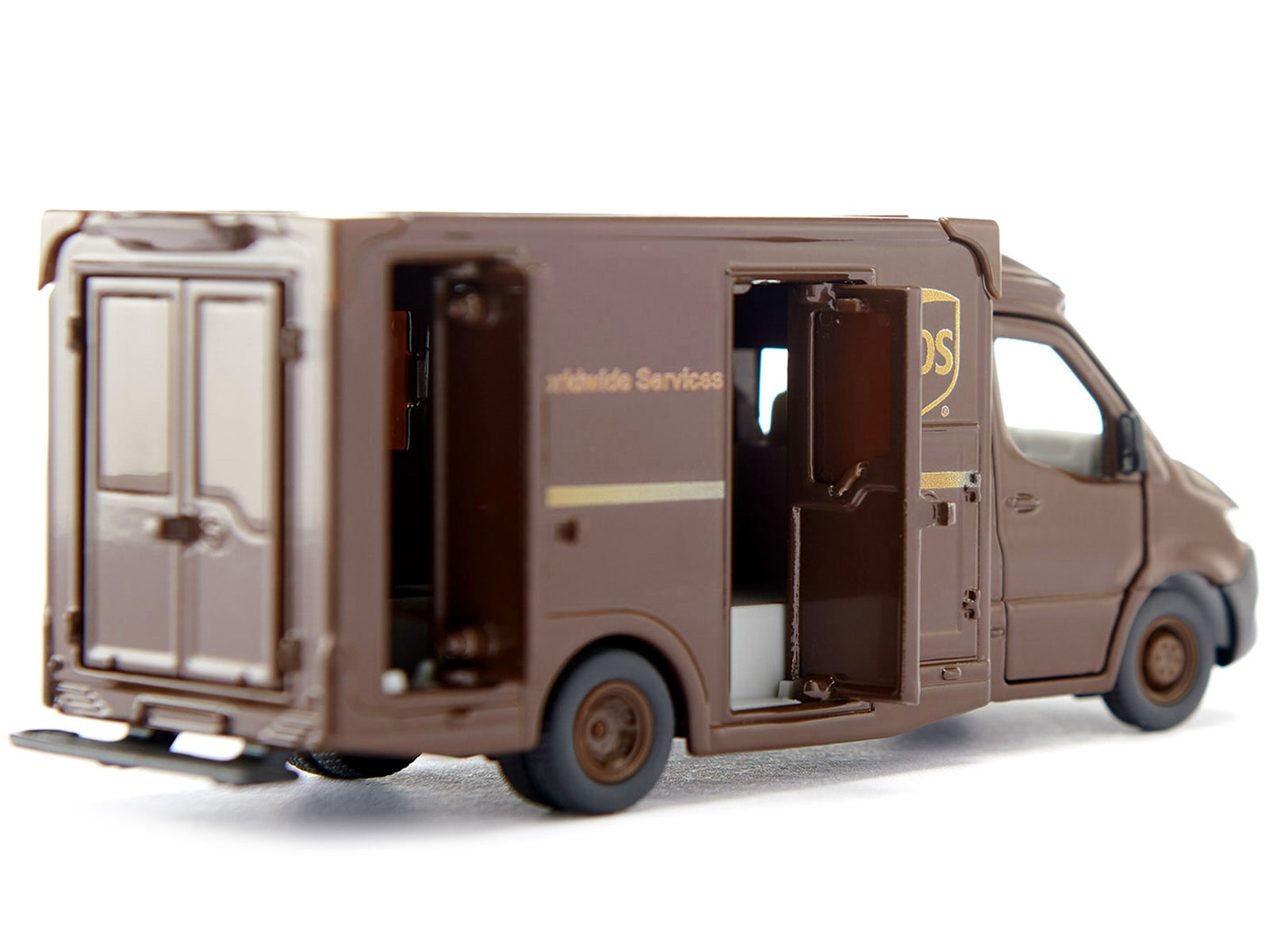 Mercedes-Benz Sprinter Van Brown "UPS Worldwide Services" 1/50 Diecast Model Car by Siku - Minihomy