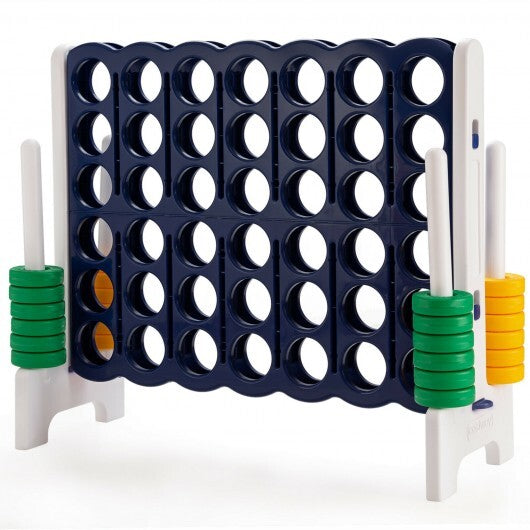 4-to-Score 4 in A Row Giant Game Set for Kids Adults Family Fun - Color: Dark Blue