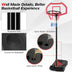 Height Adjustable Basketball Hoop with 2 Nets and Fillable Base - Minihomy