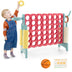 4-in-a-Row Connect Game with Basketball Hoop and Toss Ring-Multicolor - Color: Multicolor - Minihomy