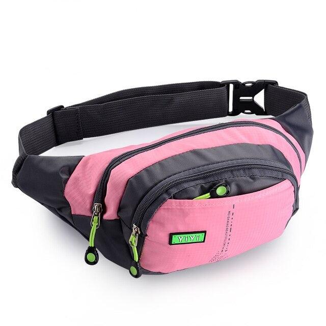 Sports multi-function waterproof pockets unisex chest bag