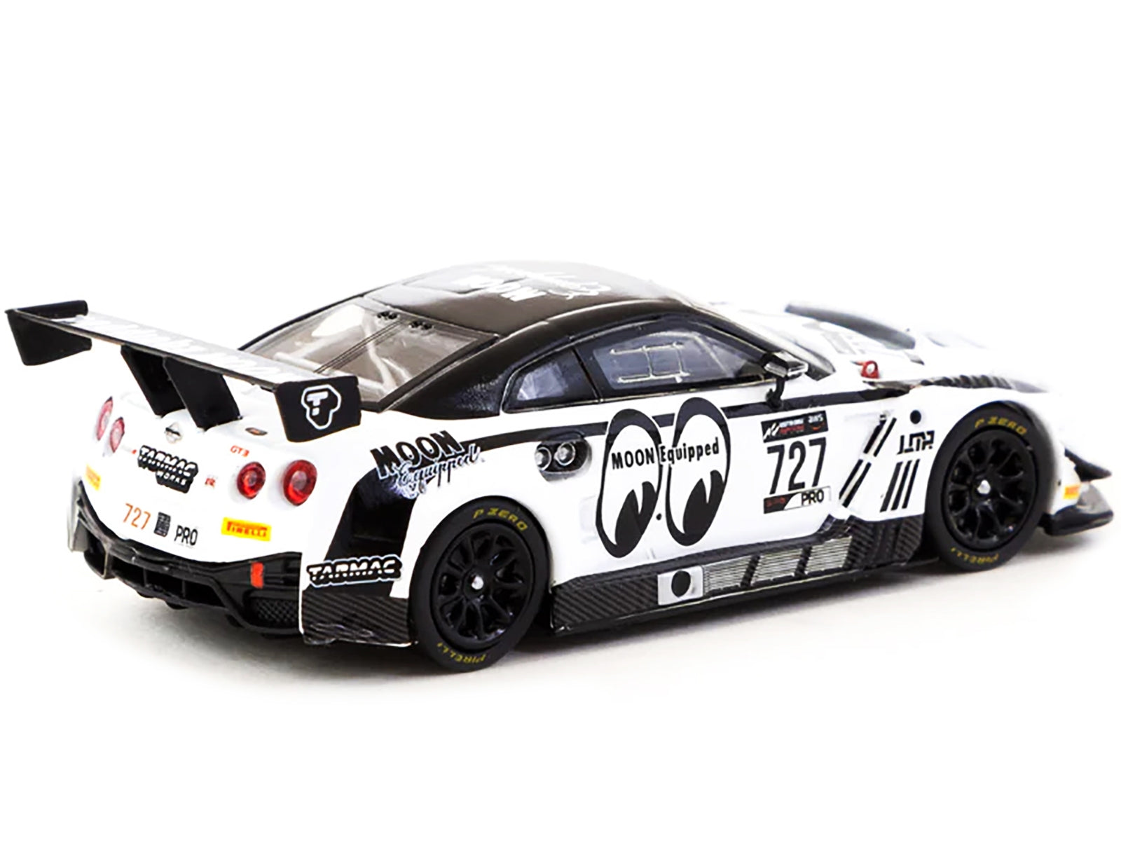 Nissan GT-R Nismo GT3 #727 "Moon Equipped" Legion of Racers (2022) "Hobby64" Series 1/64 Diecast Model Car by Tarmac Works - Minihomy