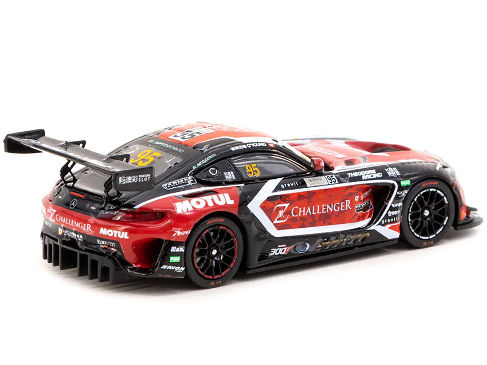 Mercedes-AMG GT3 #95 Darryl O'Young "Craft-Bamboo Racing" Winner Macau GT Cup Race 2 (2021) "Hobby64" Series 1/64 Diecast Model Car by Tarmac Works - Minihomy