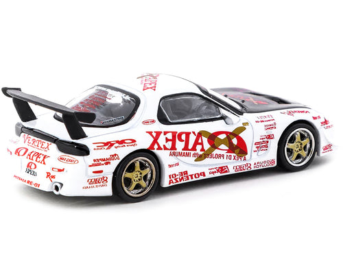Vertex RX-7 FD3S White with Graphics RHD (Right Hand Drive) 