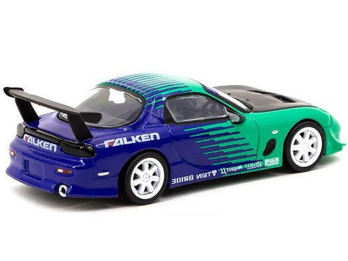 Mazda RX-7 FD3S RHD (Right Hand Drive) Green and Blue 