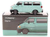 Dodge RAM 150 Van Light Green with Black Hood "Global64" Series 1/64 Diecast Model Car by Tarmac Works - Minihomy