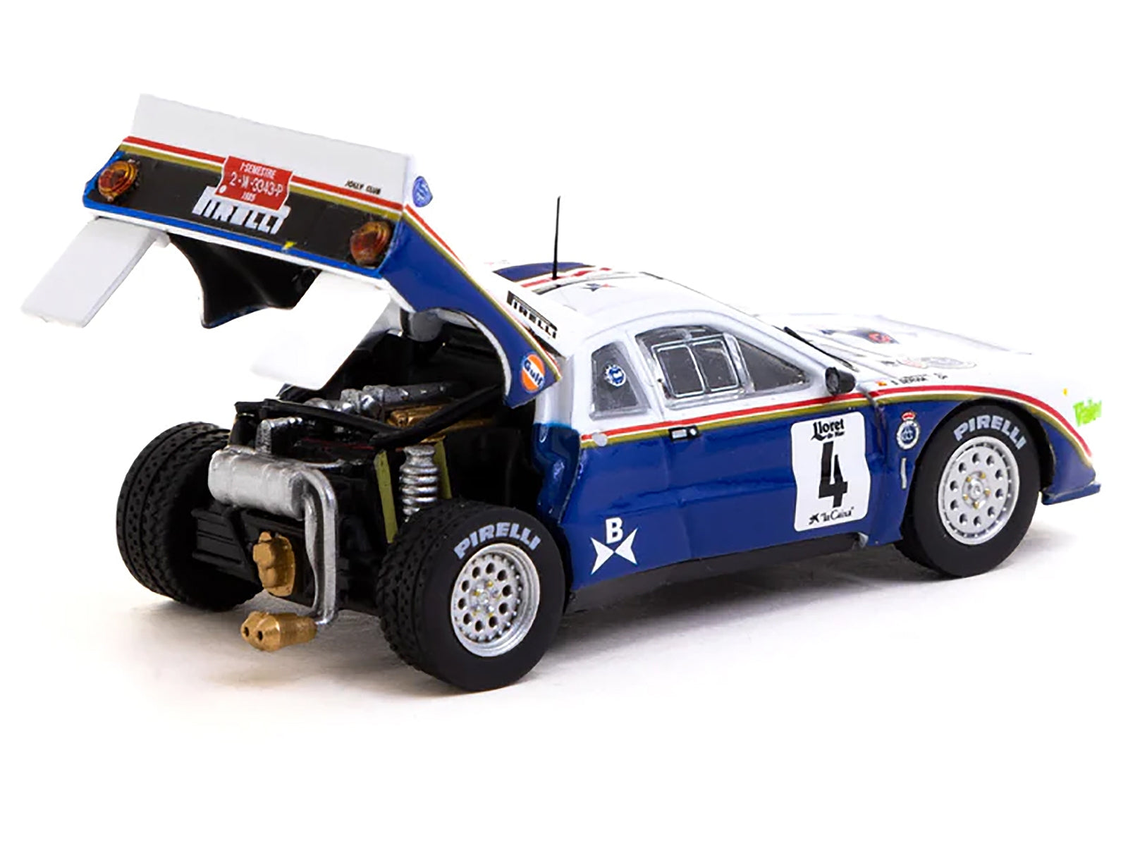 Lancia 037 #4 Salvador Servia - Jordi Sabater Third Place Rally Costa Brava (1985) "Hobby64" Series 1/64 Diecast Model Car by Tarmac Works - Minihomy