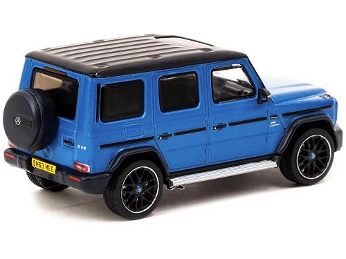 Mercedes-AMG G 63 Blue Metallic with Black Top "Shmee150" "Collab64" Series 1/64 Diecast Model Car by Tarmac Works - Minihomy