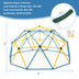 10 Feet Dome Climber with Swing and 800 Lbs Load Capacity-Multicolor - Color: Multicolor - Minihomy