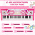 49 Keys Kids Piano Keyboard for Kids 3+-Pink - Minihomy