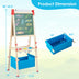 3-in-1 Double-Sided Adjustable Kid Easel for 3-8 Years Old Toddlers - Minihomy