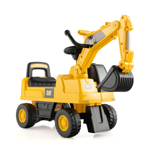 Functional Excavator Toy with Rotatable Digging Bucket-Yellow - Minihomy